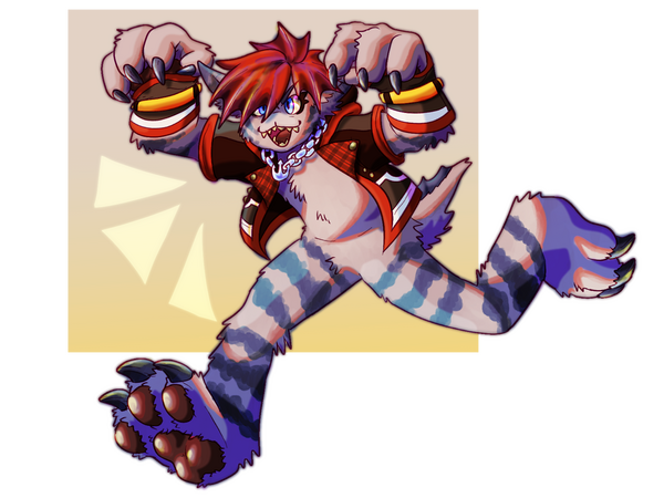 Sora from Kingdom Hearts in his monstropolis form